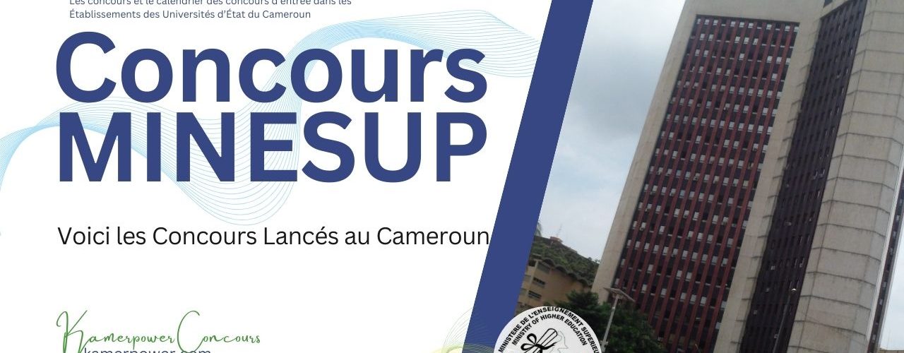 concours www.minesup.gov.cm Portail MINESUP 2026-2027