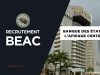 Recrutement BEAC Tchad 2024 apave Avis de Concours BEAC 2025-2026