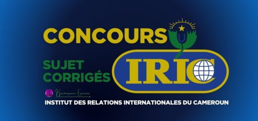 Concours IRIC Cameroun 2026-2027 diplomatie Cameroon
