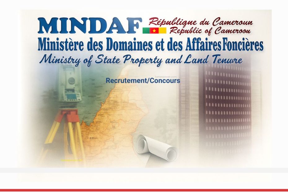 Ministère domaines affaires foncières cameroun - MINDAF cameroun.
