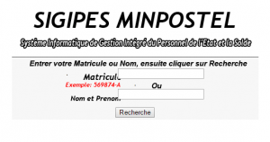 Minpostel sigipes cameroun Consultation Dossiers (SIGIPES) - Minpostel.