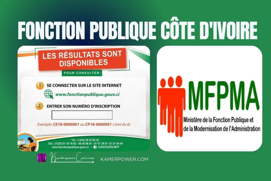 Résultats concours fonction publique 2026-2027 ci Côte d'Ivoire concours administratifs 2026-2027 ci Côte d'Ivoire