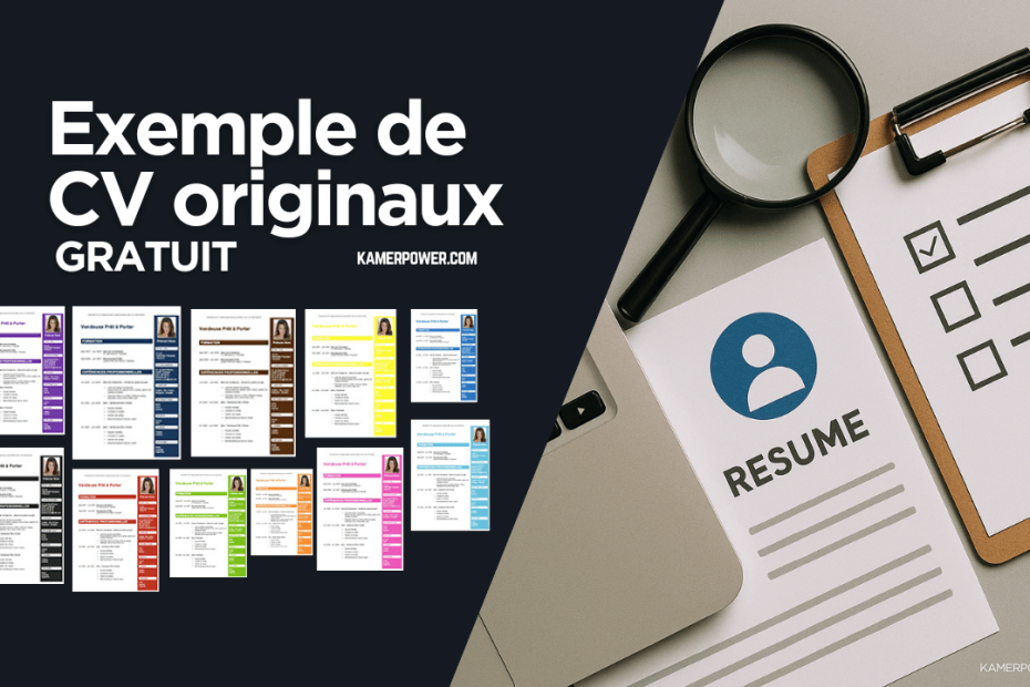 Exemple de CV originaux gratuit a telecharger et modele CV word