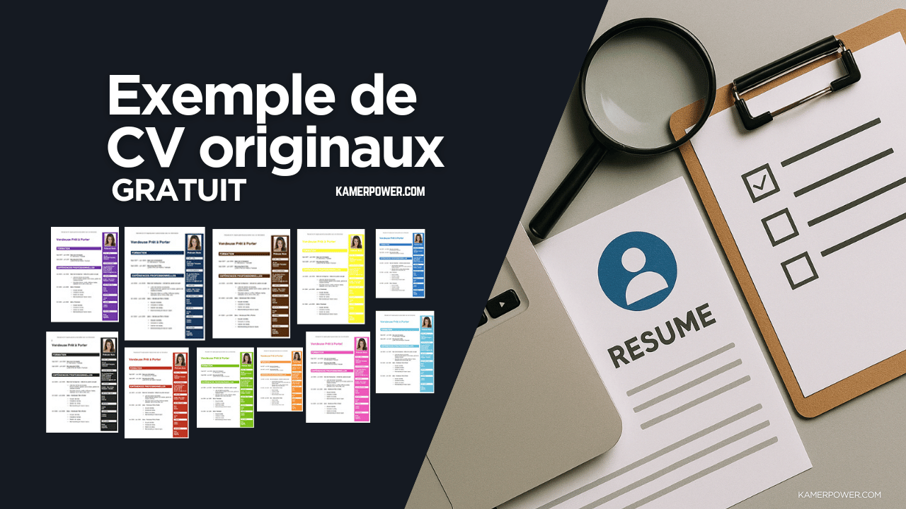 Exemple de CV originaux gratuit a telecharger et modele CV word