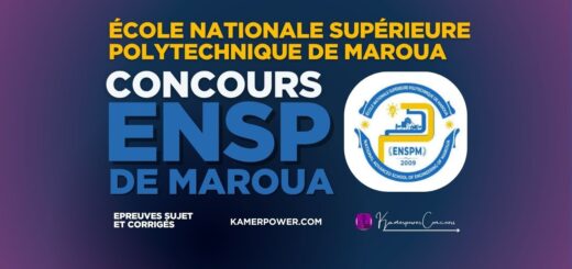 Concours ENSP de Maroua 2025-2026 première année Ecole Nationale Supérieure Polytechnique