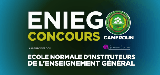 Concours ENIEG 2026-2027 École Normale d'Instituteurs de l'Enseignement Général Cameroun