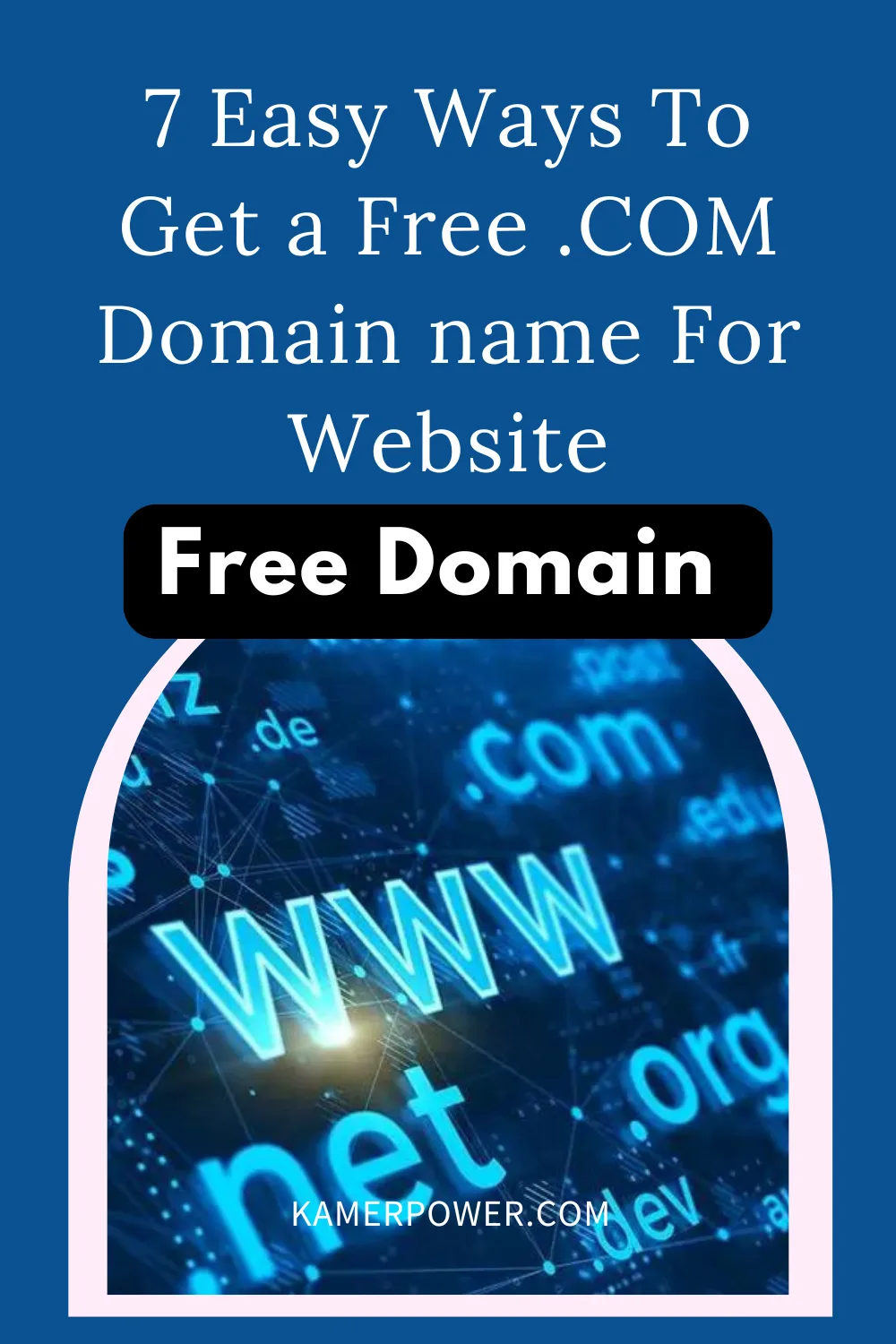 7 Easy Ways To Get a Free .COM Domain name For Website