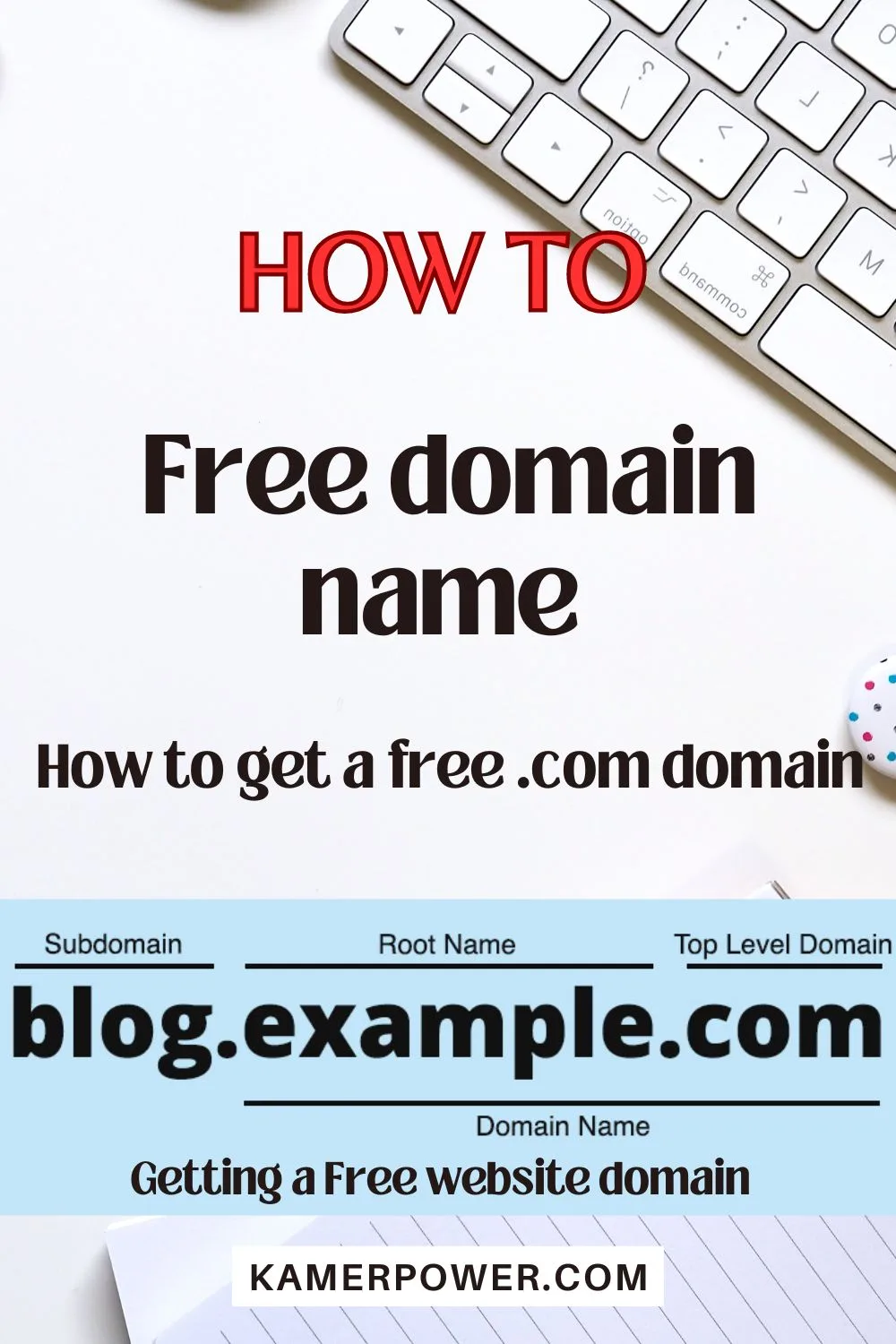 Getting Free .com domain name for life - Totally free .com domain name