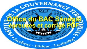 Épreuves du BAC du 1er groupe de la session normale 2026 pdf Senegal