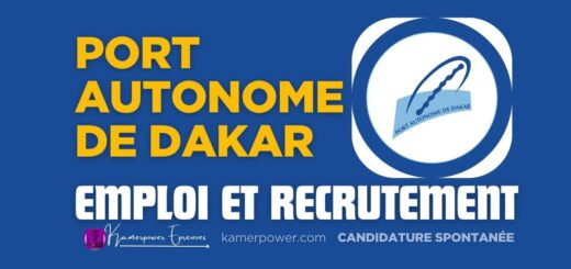 Demande d'emploi - Stage Port autonome de dakar recrutement 2026-2027