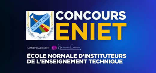 Concours ENIET Cameroun 2026-2027 - Écoles Normales d’Instituteurs de l’Enseignement Technique