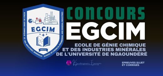 Concours EGCIM-Université de Ngaoundéré 2025-2026 Ingénieurs de Conception (5 ans)