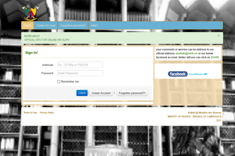 Ebulletin.minfi.cm Bulletin solde Portail gouvernemental pour l'accès aux bulletins de solde