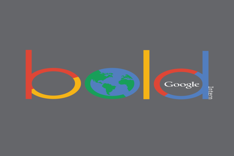 Google Bold Internship Summer 2026-2027 Program