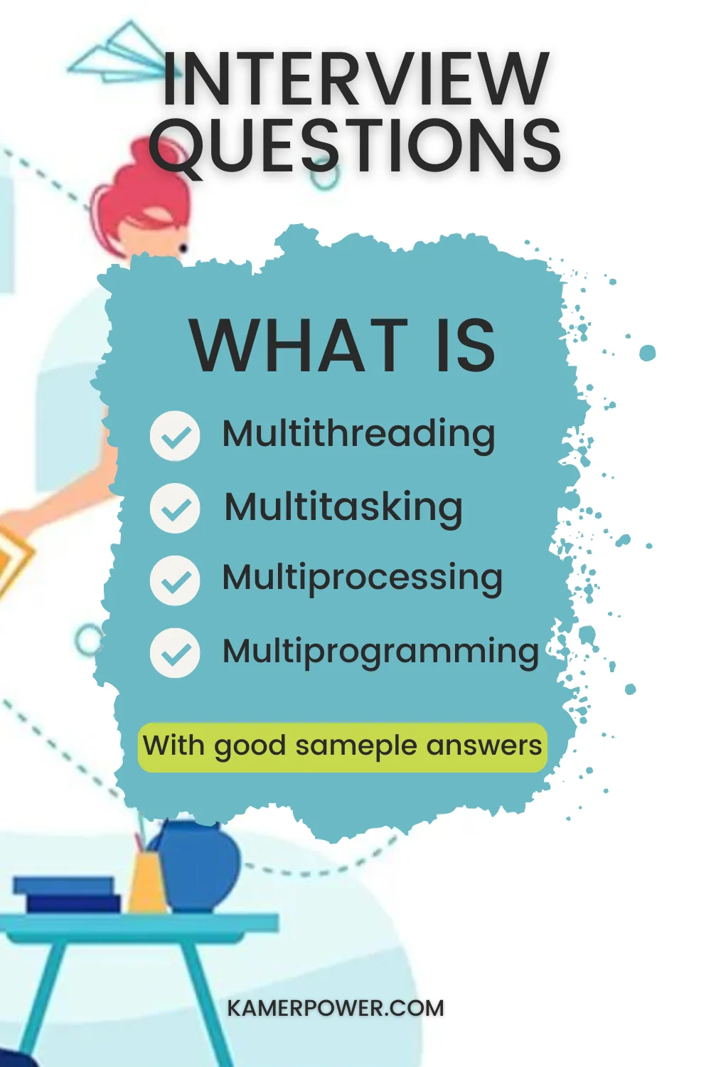 Interview Questions answers tips - What is Multithreading Multitasking Multiprocessing Multiprogramming