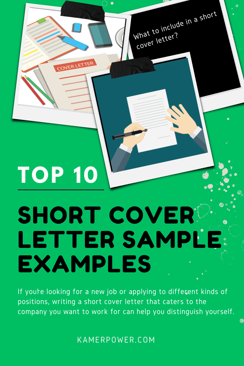 Top 10 Short Cover Letter Sample Example | What to include in a short cover letter