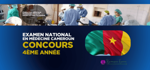 Examen National Médecine 4ème année Formation Médicale, Pharmaceutique et Odontostomatologique Cameroun