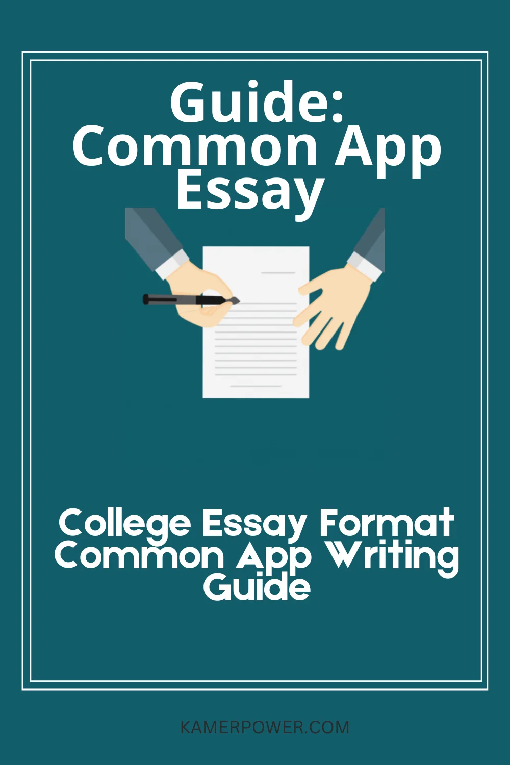 College Essay Format Common App Writing Guide