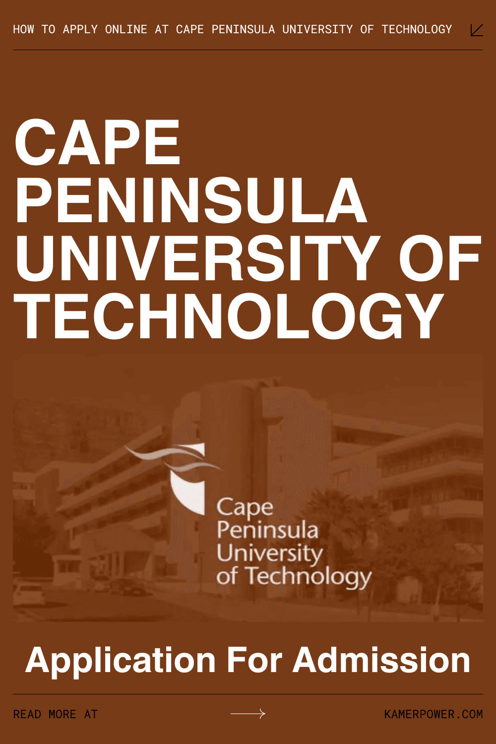 Application For Admission - Cape Peninsula University Of Technology