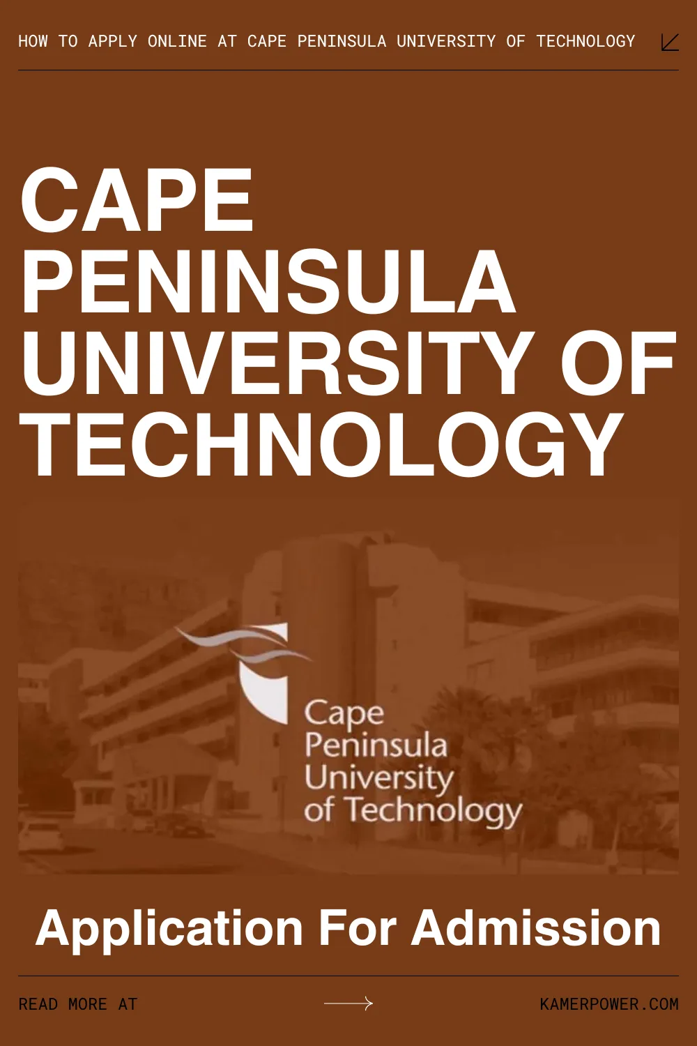 Application For Admission - Cape Peninsula University Of Technology