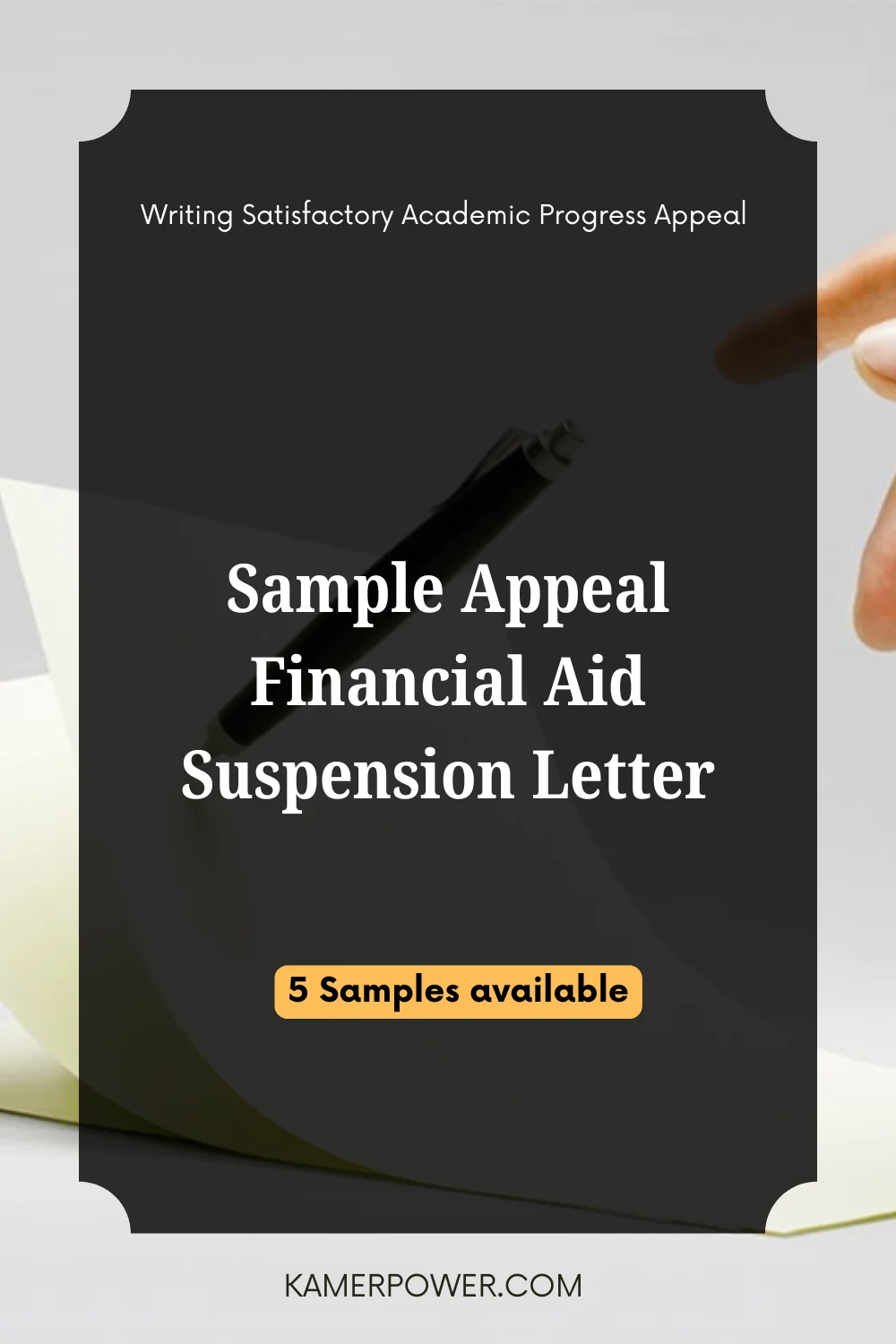 Sample Appeal Financial Aid Suspension Letters | Writing a SAP Appeal with examples