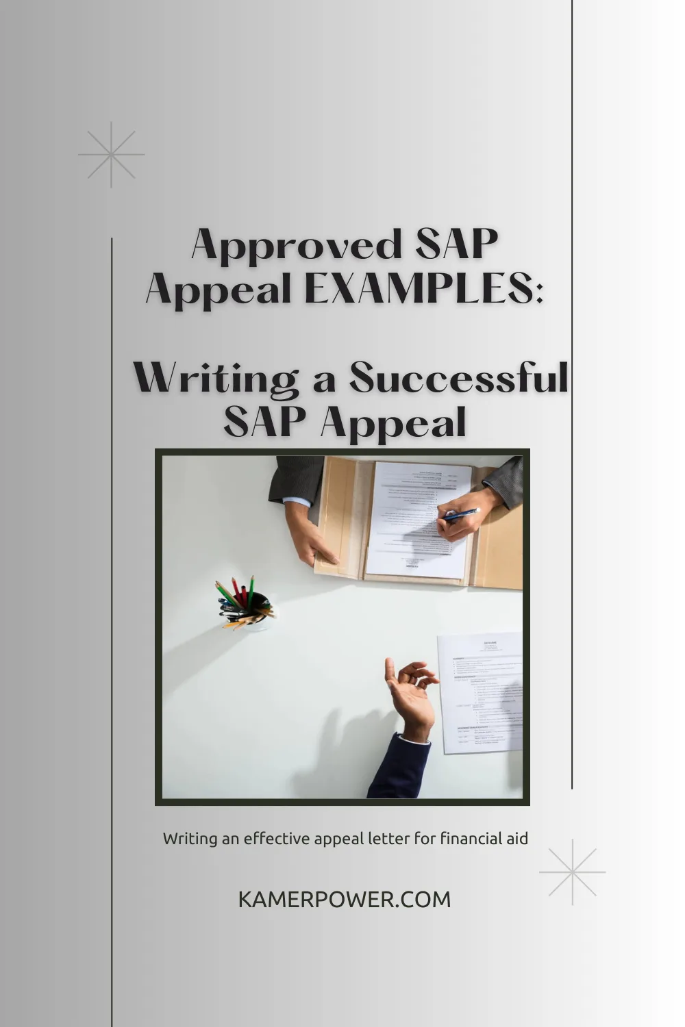 Writing an effective appeal letter for financial aid - Approved SAP Appeal EXAMPLES
