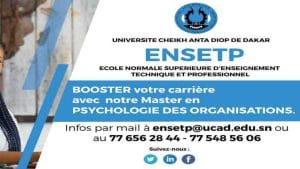 Concours de ENSETP Senegal - Enseignement Secondaire Général en Techniques Économiques