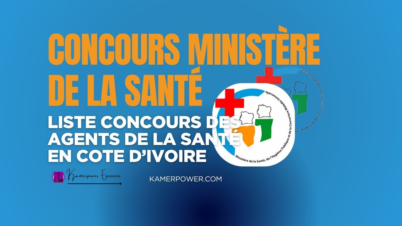 Concours Ministère de la Santé Cote d'ivoire 2025-2026