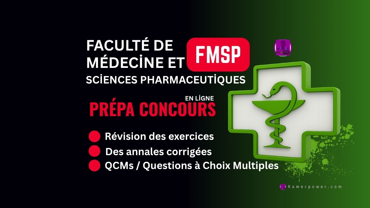 Prépa Concours Faculté de Médecine et Sciences Pharmaceutiques