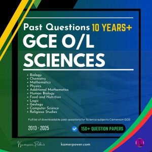 GCE Download O:Level Science Past Questions Cameroon