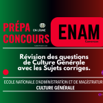 Concours ENAM Culture Générale Sujets Corriges